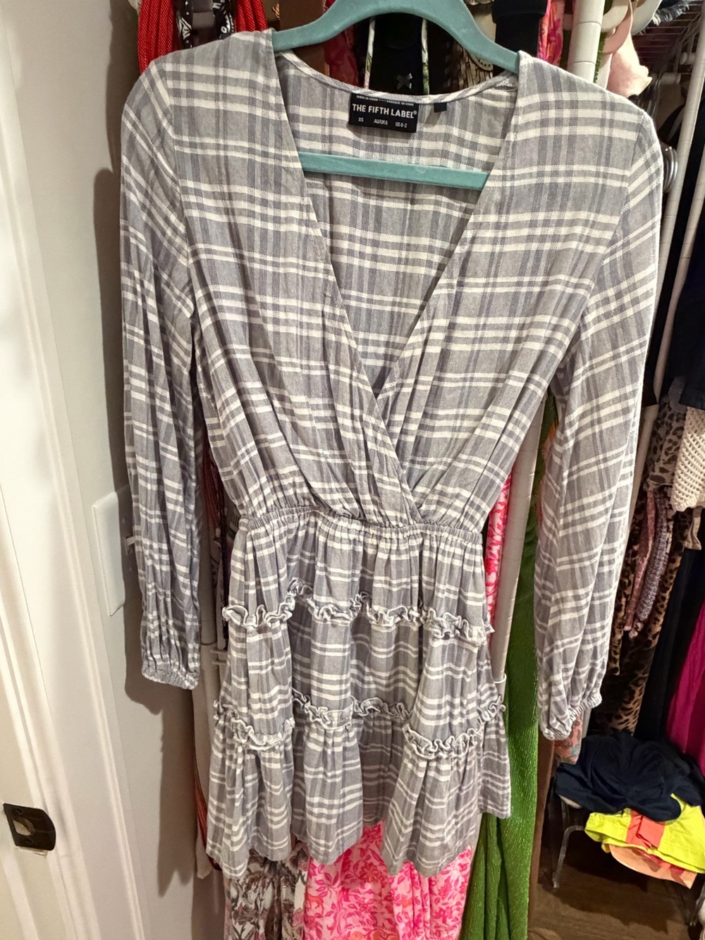 The Fifth Label Gray Plaid Dress